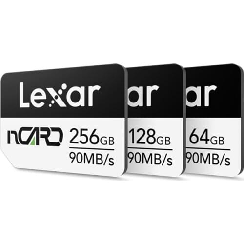 Original Lexar nCard 64GB 128GB 256GB Nano Card High Speed Flash Phone Memory Card Max 90MB/s NM Card For Huawei P30 Mate 20