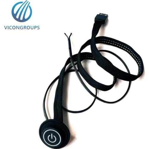 3 modes 3 colors 5V temperature control switch with USB cable for heating clothes silicone switch button