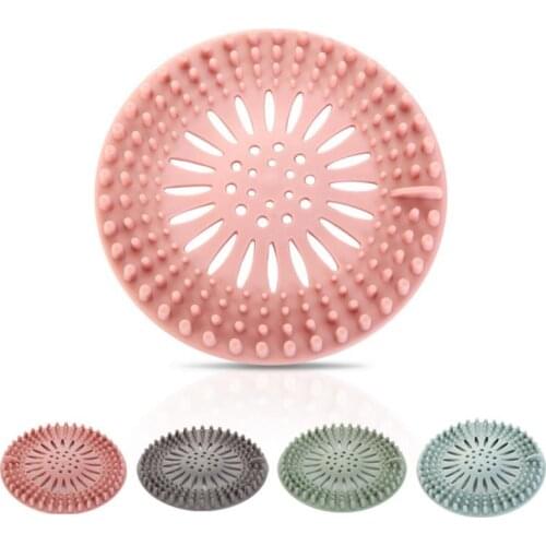 Silicone Bathroom Floor Drain Sucker Stopper Kitchen Accessories Sink Strainer Anti-clogging Hair Catchers Sewer Filter
