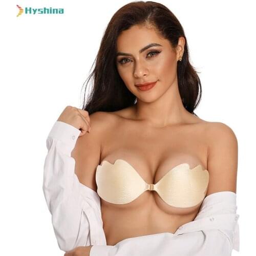 Leaf Breast Patch Front Buckle Silicone Invisible Bra