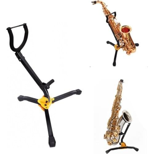 Foldable Tenor Saxophone Stand Alto Sax Metal Floor Stand Tripod Holder Woodwind Instrument Accessories