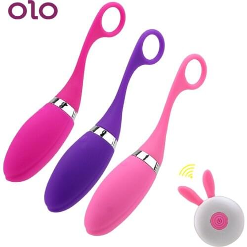 OLO Wireless Remote Control Vibrating Egg Jump Egg Vibrator G-spot Vibrator 12 Speed Clitoris Stimulate Sex Toys for Women