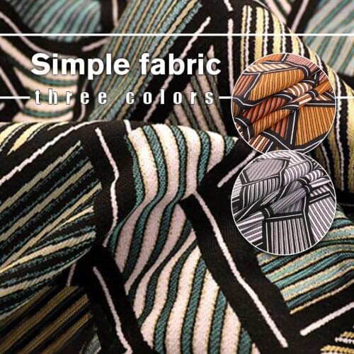 100*150cm Nordic Style Geometric Pattern Jacquard Fabric For Diy Sofa Table Cloth Cushion Cover Curtain Sewing Fabric
