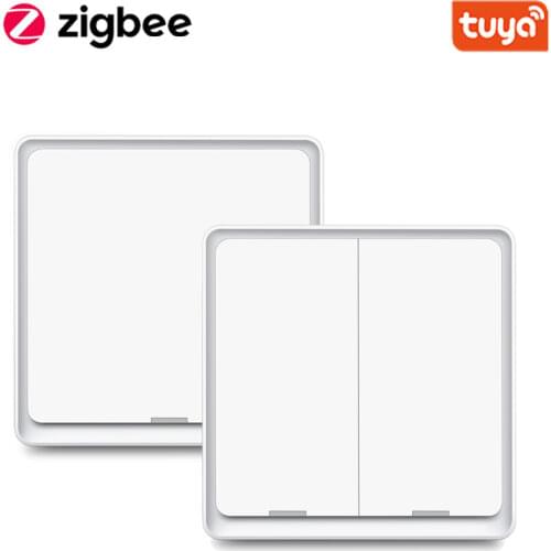 Tuya Zigbee Smart Switch 1/2/3 Gang Smart Home Automation Control Compatiable With Alexa Google Home Assistant