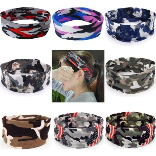 Unisex Women Men Stretch Headband Sport Sweat Sweatband Yoga Gym Hair Head Band