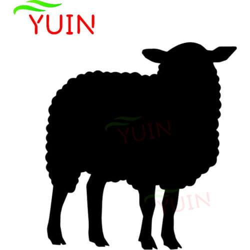 Sheep Graphic Car Decals Fashion Trunk Decoration Personalized PVC Waterproof Sunscreen Stickers Can Be Customized Color