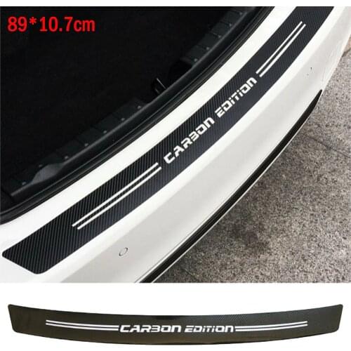 Carbon Fiber Car Door Sill Guard Sticker Protector Car Rear Bumper Cover Moulding Strip for BMW 1 2 3 4 5 6 7 M3 M4 Z4 Series