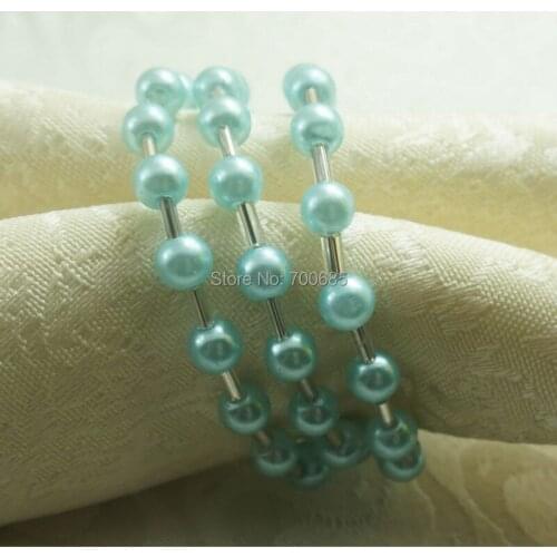 Pearl beaded ring napkin, wholesale wedding napkin ring, bulk napkin holder