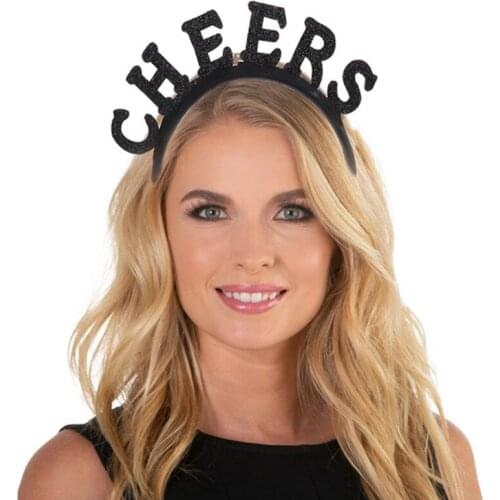 2021 Happy New Year Head Bands Decor Celebration For Party Favor Shining Broken Diamonds Hair Hoop Photo Booth Props Supplies