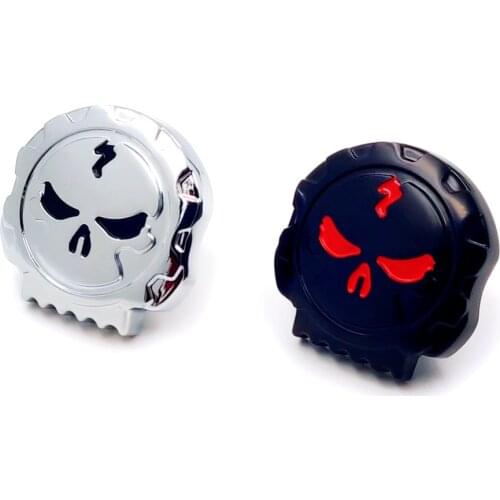 Aftermarket free shipping motorcycle parts Motorcycle Skull Fuel Gas Tank Cap Cover For Harley Dyna Softail Sportster 84-15 CD