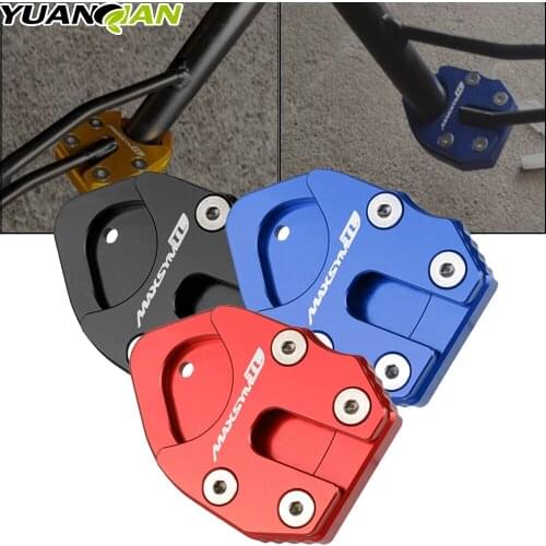 For SYM MAXSYM TL 500 TL500 2019 2020 2021 Motorcycle CNC Aluminum Kickstand Side Stand Enlarge Extension Pad Plate Accessories