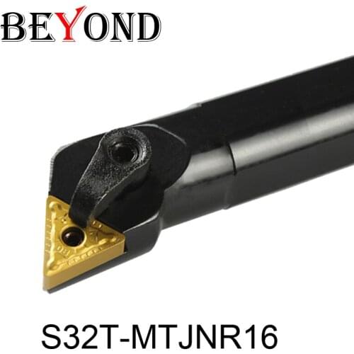 BEYOND MTJNR MTJNL S32T-MTJNR16 S32T-MTJNL16 Lathe Cutter Internal Turning Tool Holder Boring Bar Tungsten Carbide Insert TNMG