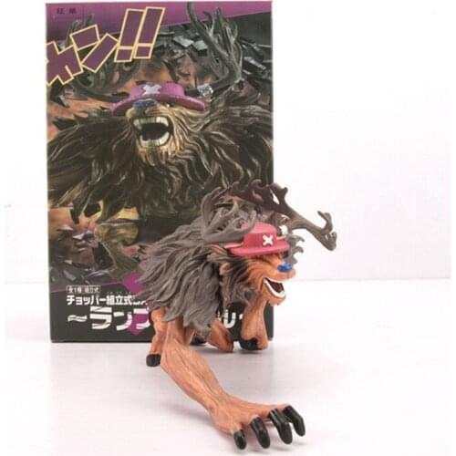 FigureCrazy Crazy Tony Chopper Ver. PVC Action Figures Luffy Ace Collectibles Model 9cm