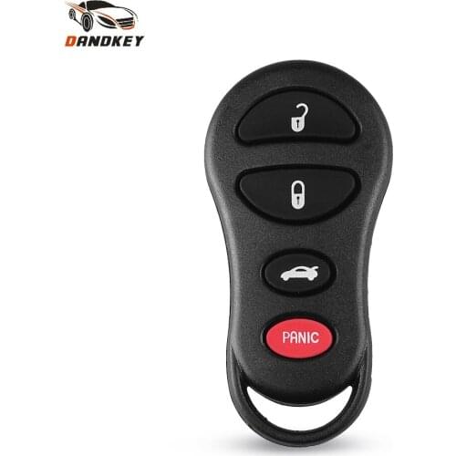 Dandkey 3+1 4 Button Remote Keyless Entry Key Shell Fob Case For Jeep Liberty For Dodge Stratus Viper Chrysler Sebring Concorde
