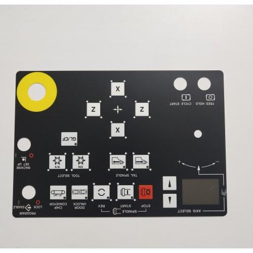 For Mazak CNC lathe operation panel button film, machining center panel film