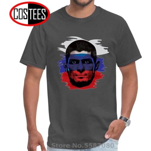 Khabib Nurmagomedov t shirt Russian Flag design The Eagle t-shirt men Khabib Time tshirt Great fighter tshirt Crazy hero clothes