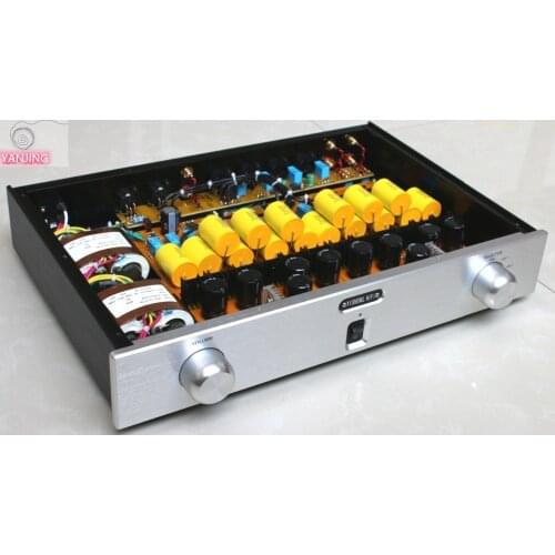 Finished Hifi preamp PASS 1.7 Field effect transistor balance preamplifie Refer to the circuit design of well-known machine