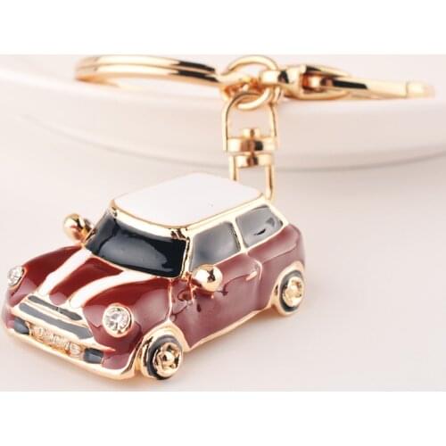 Hot sale Crystal Car Key Chain New metal Varied Key Holder Fashion Bag Charm Accessories Rhinestones Lovely Keychain small gift