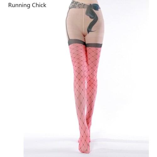 Pink Mesh Digital Printing Pantyhose, Tights Women, Sexy Stockings, Body Stockings For Women, Wholesales, Dropship