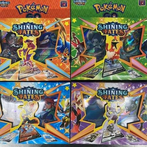 Pokemon TCG ESTILOS COMBATE Collection Shining Fates Box Vmax Card Energy Trainer Tag Team 55 pcs/set Cards Toy