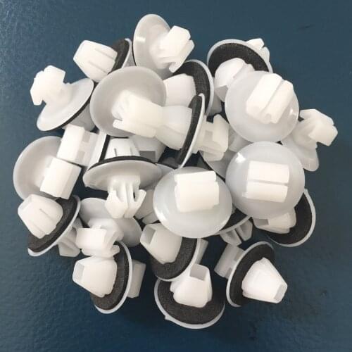 Car Exterior Trim-Body Side-Rocker Panel Moulding Clip Set of 25 Nylon Retainer Fastener For Toyota Previa RAV4 For Pontiac Vibe