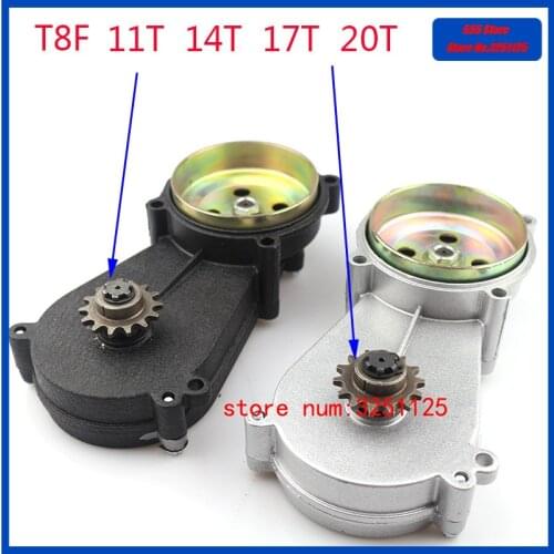 Black /silvery T8F 11 14 17 20T tooth 43CC 47CC 49CC Clutch Drum Gear Box fit Mini Moto Pit Dirt Bike Quad ATV Buggy Go kart