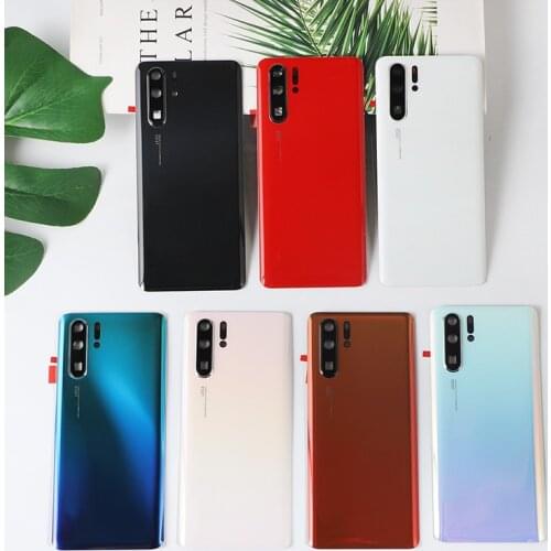 P30Pro Housing For Huawei P30 Pro Glass Battery Cover Repair Back Door Phone Rear Case + Logo Camera Glass Glue
