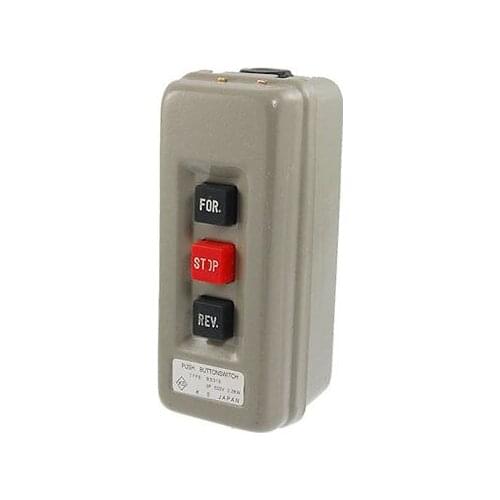 Red Black Square Push Button Station for Motor Control