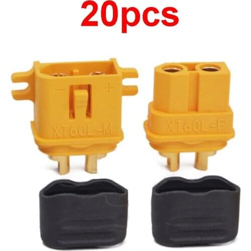 Mountable XT60 Plug XT60L Power Battery Connector Male/Female XT60L-M/F Adapter F RC Model Charger Controller Electric Forklifts