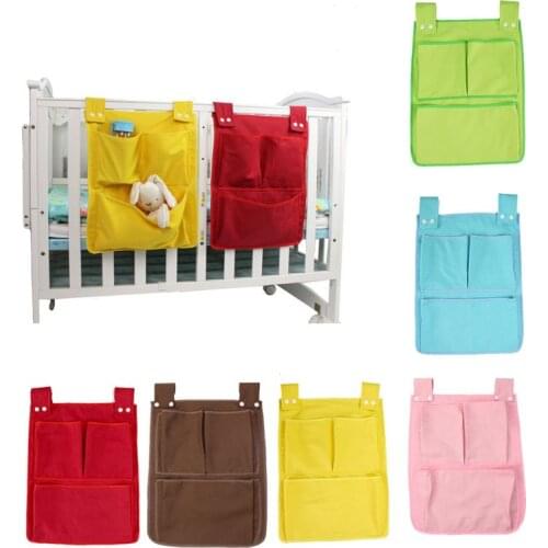 Cartoon Rooms Nursery Hanging Storage Bag Diaper Pocket For Newborn Crib Bedding Set Baby Cot Bed Crib Organizer Toy 45*35cm
