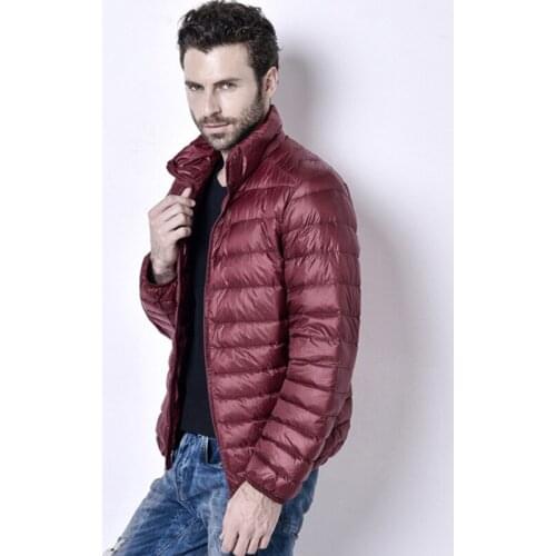 Brand Men Down Parkas Coats 2020 Winter Mens Casual Jackets Zipper Coat Feather Down Jacket Men Fashion Slim Fit Outerwear
