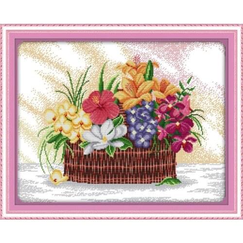 Blossoms scent the air cross stitch kit flower 14ct 11ct printed fabric canvas stitching embroidery DIY handmade needlework