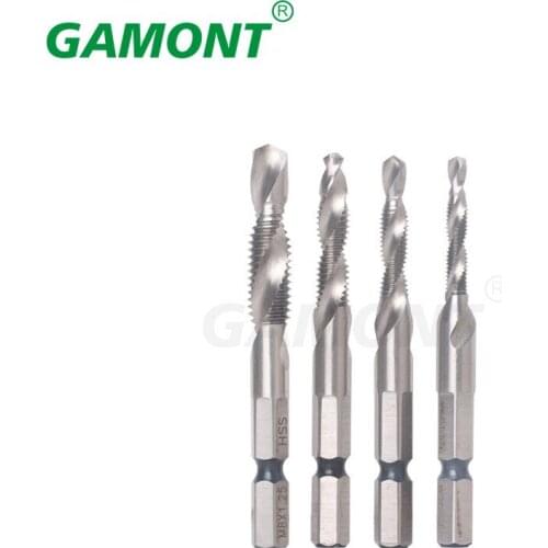GAMONT Drilling and Tapping Chamfer Screw Taps Integral Compound Cone Hss Die Plug Set Taps Threading Tools For Machine Hole