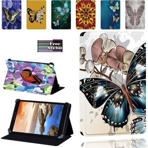 PU Leather Tablet Stand Cover Case for Lenovo Tab 8/Tab A8-50 A5500 7"/A7-30 A3300/A7-50 A3500/Yoga Tab 4 Plus/Thinkpad Tablet 2