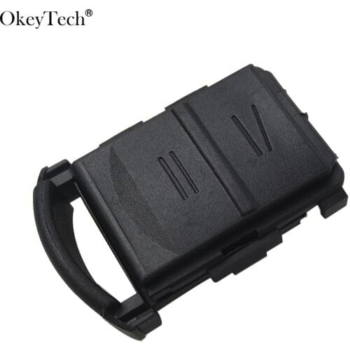 Okeytech 10Pcs/lot High Quality 2 Buttons Remote Case Shell For Opel Corsa Vauxhall Car Key With Battery Holder No Words