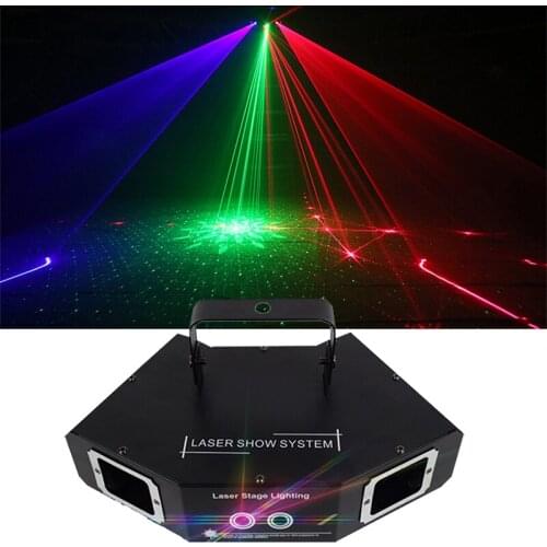 Sector 4 Beam Effect Laser Dj Lights by DMX512 Image Lines Beam Scans Lazer For Dance Bar Home Party Disco Stage Effect Lighting
