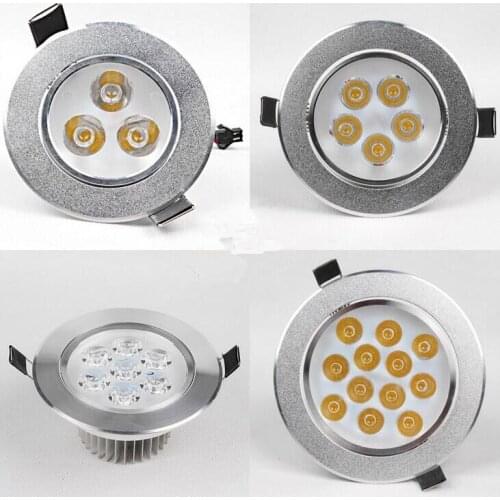 Super Bright 3W 4W 5W 7W 9W 12W 15W LED Ceiling Downlight led Downlight Recessed Spot Light for Home Lighting AC85-265V