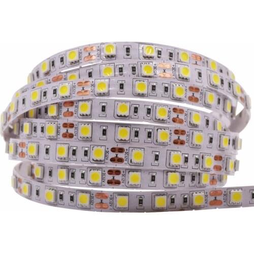 Neutral White 5m SMD 5050 LED Strip light 4000-4500K 5M 300 Leds bar Light Natural white Waterproof IP65 12V