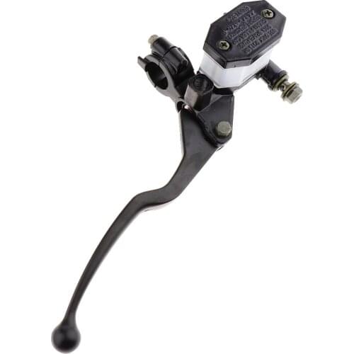 Waterproof Alloy Rear Back Master Cylinder Brake Pump Lever Replacement for Suzuki Motorcross Cafe Racer Black