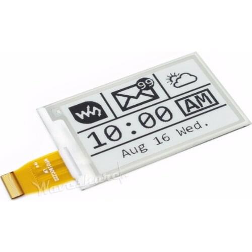 Waveshare 264x176 2.7inch E-Ink raw display SPI interface black/white display e-paper compatible Raspberry Pi/Arduino/STM32