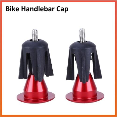 1Pair Bike Handlebar Cap Bicycle Grips Aluminum Alloy Bike Handlebar End Lock-On Plugs Bar Grips Caps Covers Bicycle Parts