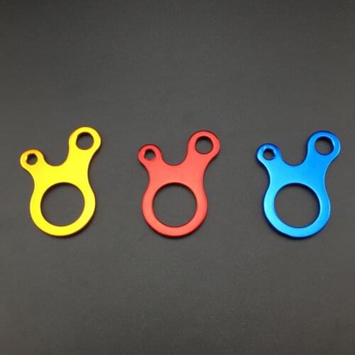 3pcs/Lot 3 Hole EDC Survival Buckle Knotting Buckle Multi-purpose CNC Aluminum Alloy Rope Tensioner Outdoor Knotting Tools