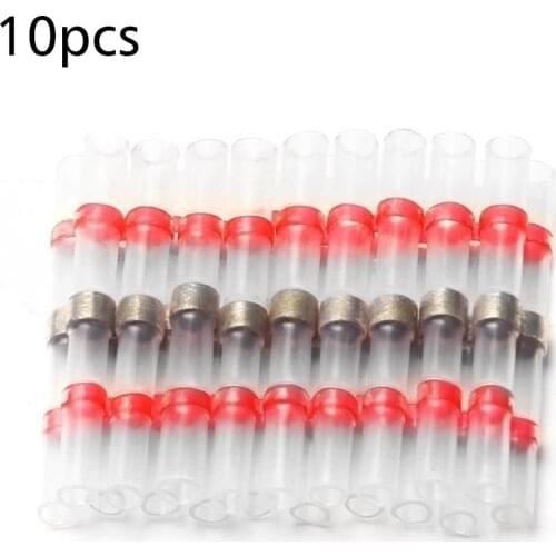 10pcs Waterproof Solder Seal Heat Shrink Butt Connectors with Soldering Sleeve
