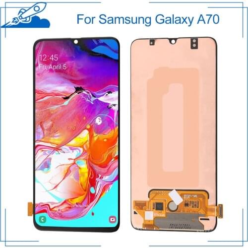 100% OEM AMOLED For Samsung Galaxy A70 LCD Touch Screen amoled Display Digitize Assembly Replacement Frame NO Dead Pixel Shadows