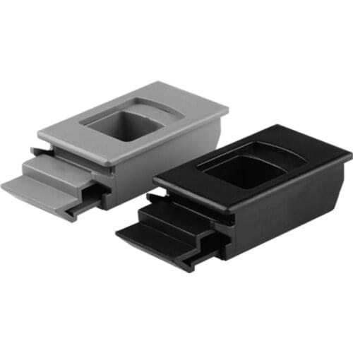 100PCS/lot High Quality 725 BLACK GREY 2 Colors Plastic Hasp Buckle Clasp Cabinet Lock Panel Locks