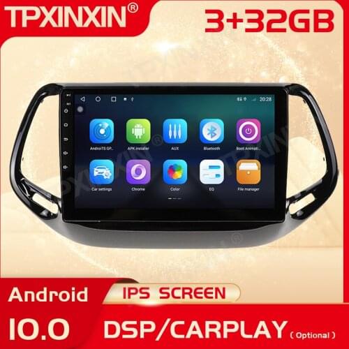 2 Din Carplay Android Radio Receiver Multimedia Stereo For JEEP Commander 2016 2017 2018 2019 GPS Audio Video Recorder Head Unit