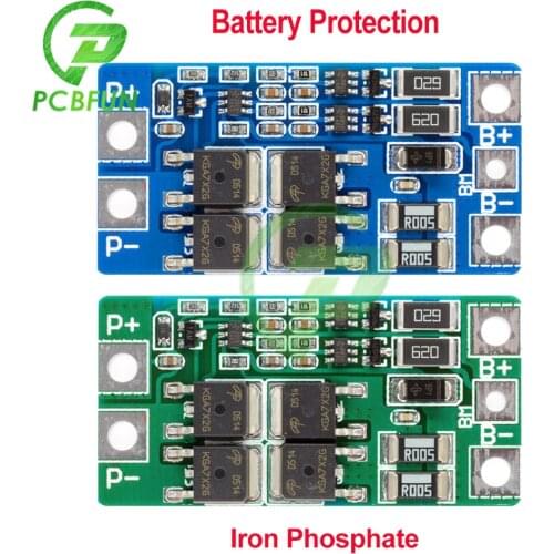 2S 2 Serial 10A 8.4V 7.4V 18650 Lipo Li-ion Iron Phosphate Lithium Charger Protection Board Module BMS PCM 2 Cell Pack Balanced