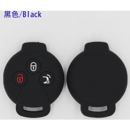 2PC For Mercedes Benz C E GLC GLA Classe 2pcs 3 Buttons Silicone Remote Filp Key Cover Shell For Old Benz Key Case Silica Gel
