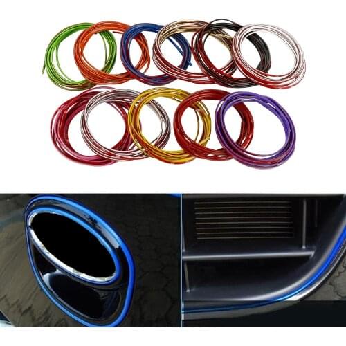 5M Car Styling Brand Stickers and Decals Interior Decorative 3D Thread Stickers Decoration Strip on Car-Styling Auto Accessories