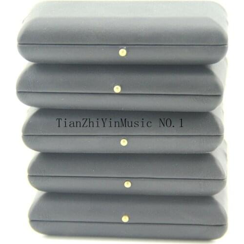 5pcs Black Oboe Reed Case Box for 3Pcs Reeds PU Leather